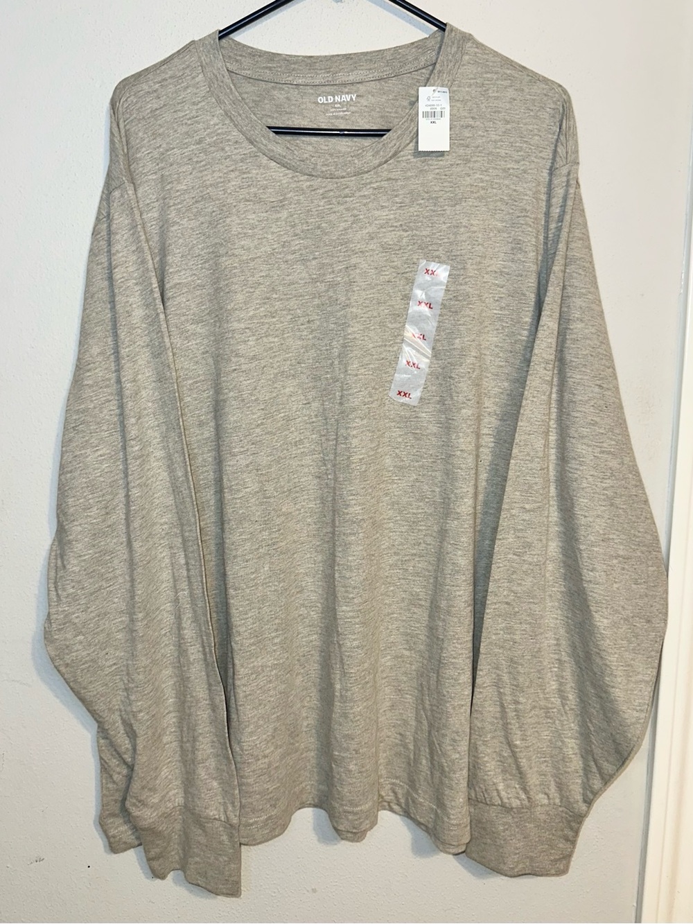 Old Navy Beige Long Sleeve Crewneck Tee